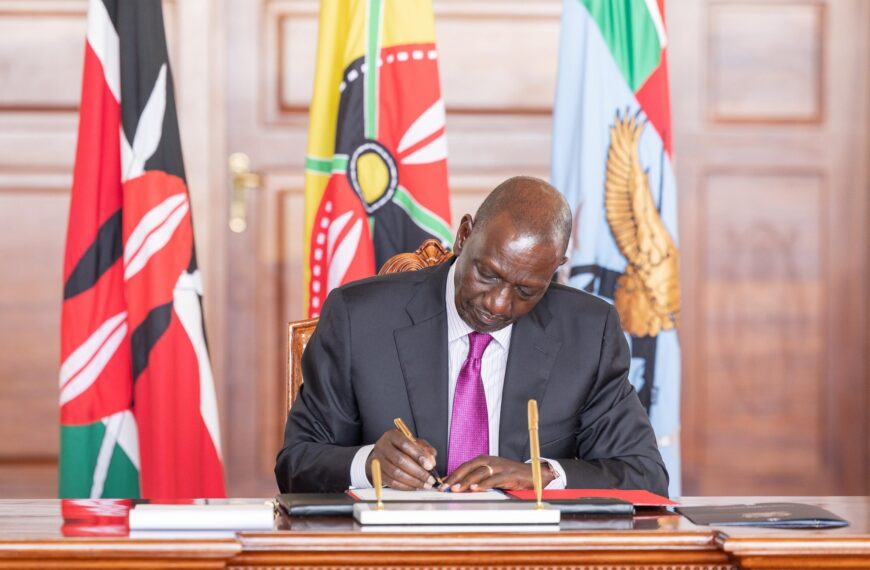 President Ruto Signs Three Bills on Disasters, Forests and Development