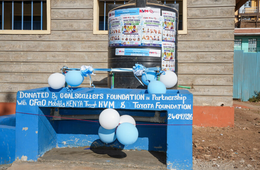 CFAO Mobility Kenya, Goal Setters Foundation Launch KES 1.2M Hygiene Project in Schools