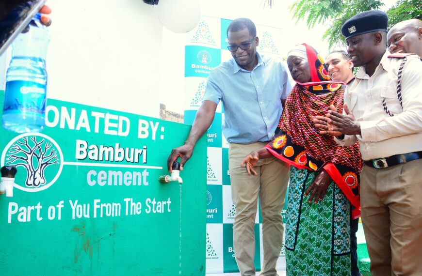 Bamburi Invests in Clean Water for 100 Kilifi Homes
