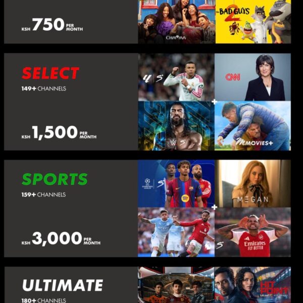 DStv Unveils New Packages as Prices Start at KSh750